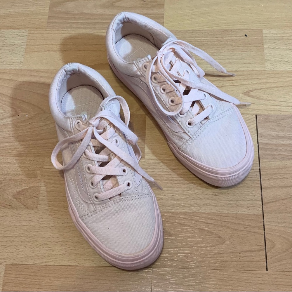 Blush pink vans size 6